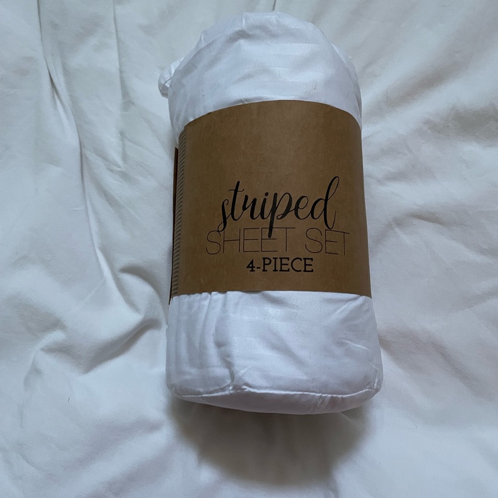 Striped Queen Sheets 4 Pc.